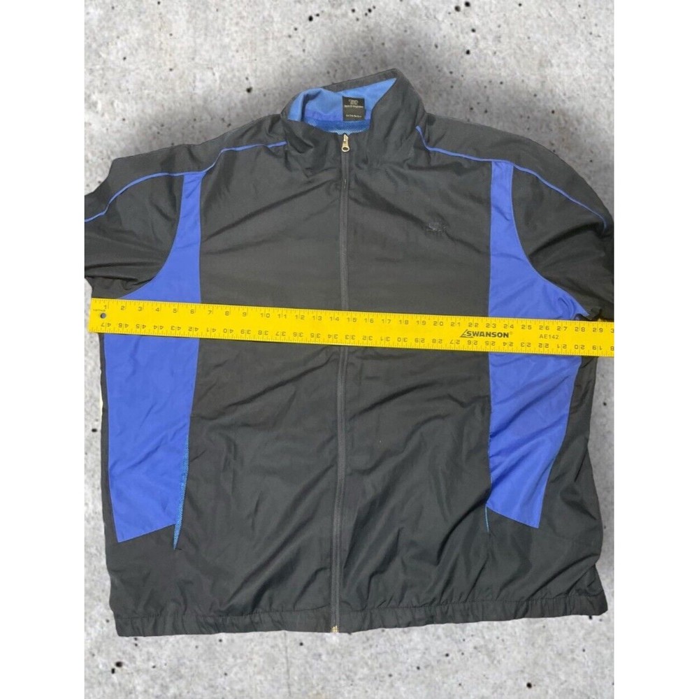STARTER Mens Tracksuit Top Jacket 2XL Navy Blue EUC Y2K‎ - Picture 9 of 15